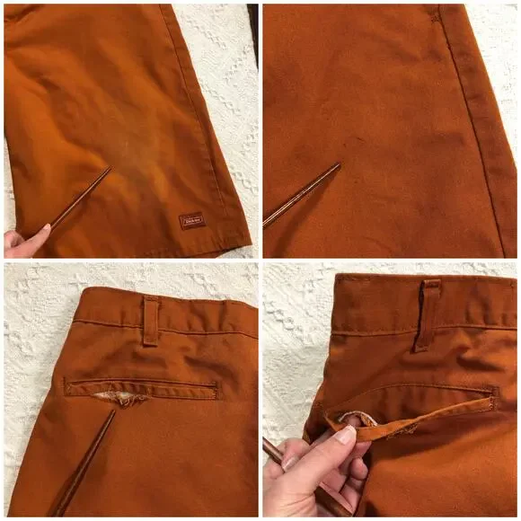 Dickies Work Shorts Bundle Mens 44‎ Blue Orange Utility Pockets Y2K Baggy Skater - Picture 11 of 13